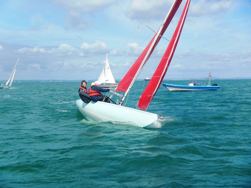 September sunshine for the Bembridge keelboats photo copyright Mike Samuelson taken at Bembridge Sailing Club and featuring the Bembridge Redwing class