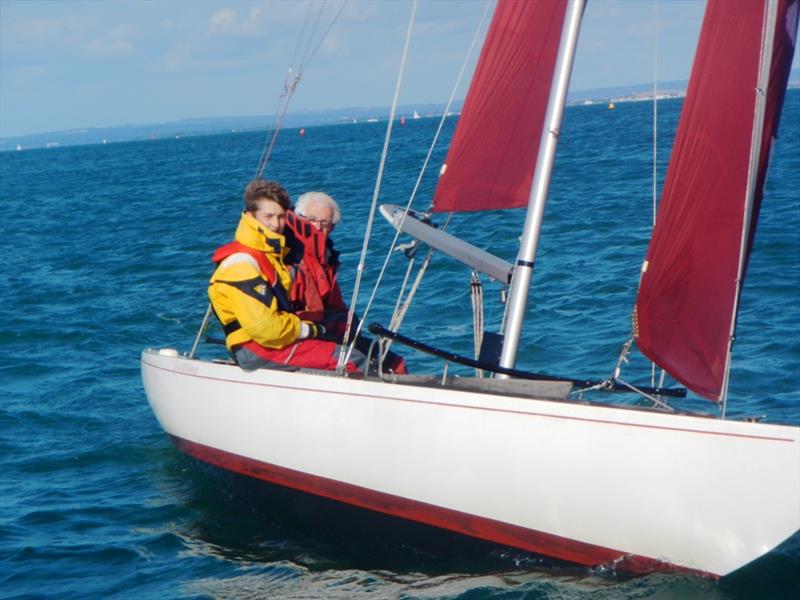 September sunshine for the Bembridge keelboats photo copyright Mike Samuelson taken at Bembridge Sailing Club and featuring the Bembridge Redwing class