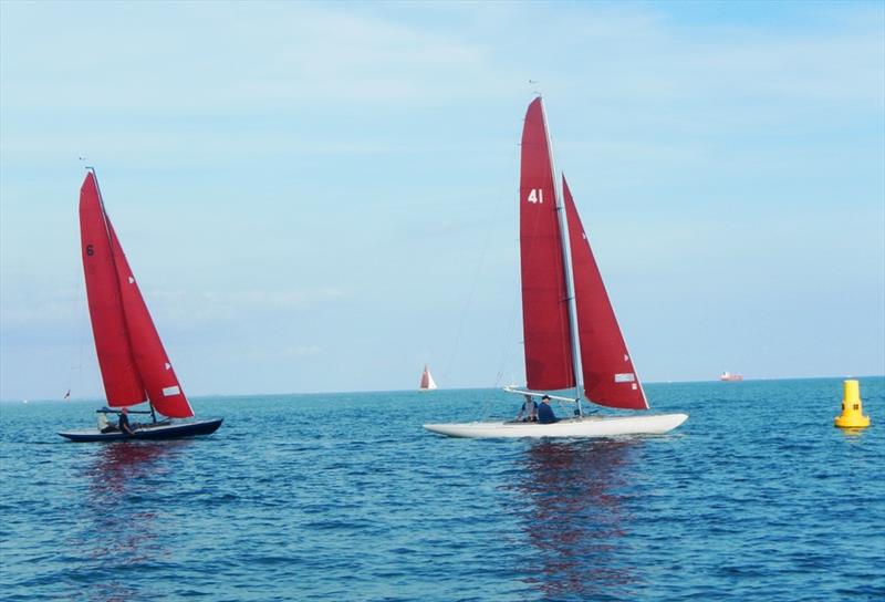 September sunshine for the Bembridge keelboats photo copyright Mike Samuelson taken at Bembridge Sailing Club and featuring the Bembridge Redwing class