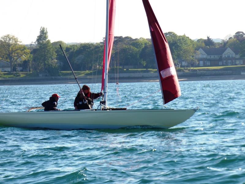 Racing on 10th May 2019 in the Solent photo copyright Mike Samuelson taken at Bembridge Sailing Club and featuring the Bembridge Redwing class
