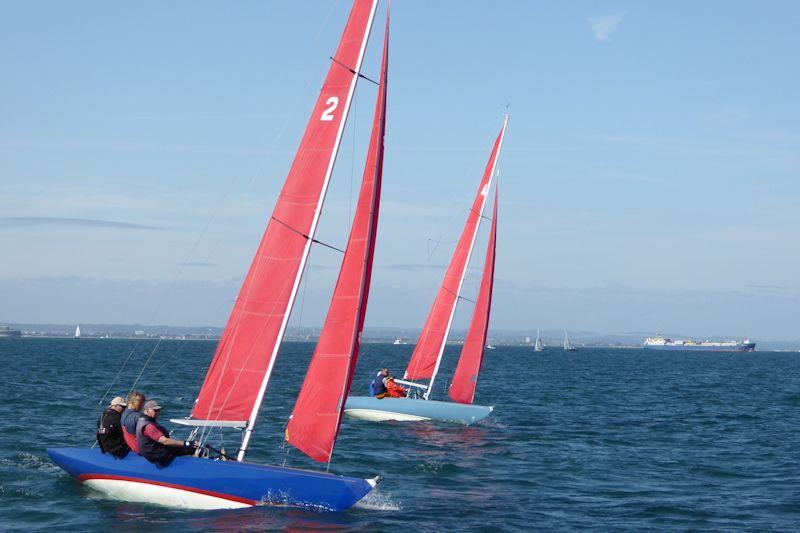 Racing in the Bembridge SC and Sea View YC Regattas 2021 photo copyright Jonathan Nainby-Luxmoore taken at Bembridge Sailing Club and featuring the Bembridge Redwing class