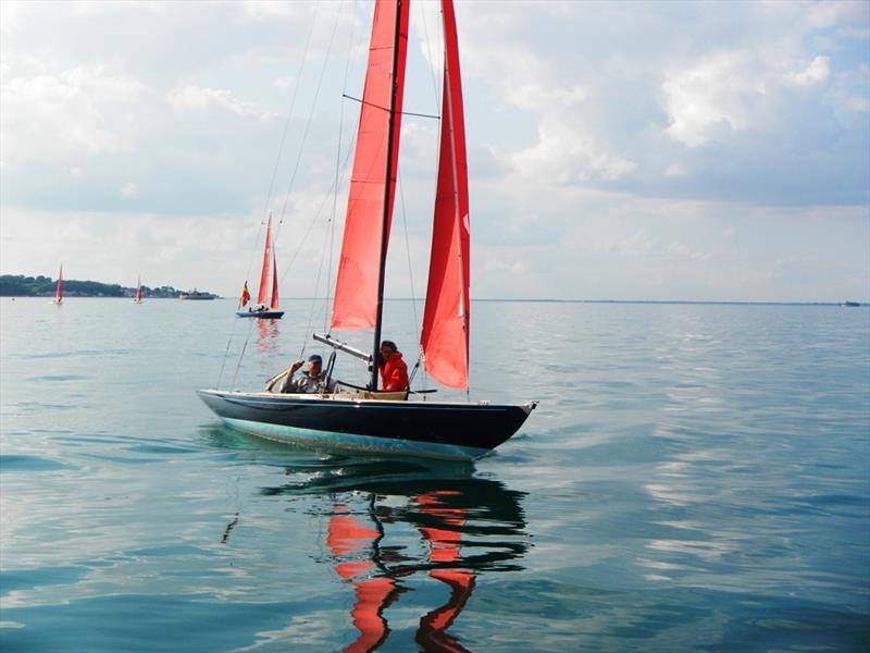 Light wind Bembridge Redwing racing over the weekend photo copyright Mike Samuelson taken at Bembridge Sailing Club and featuring the Bembridge Redwing class