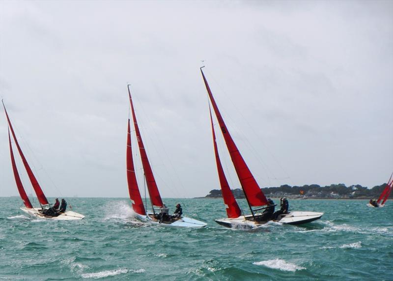 Cracking racing for the Bembridge Redwings on 24th & 25th June photo copyright Mike Samuelson taken at Bembridge Sailing Club and featuring the Bembridge Redwing class