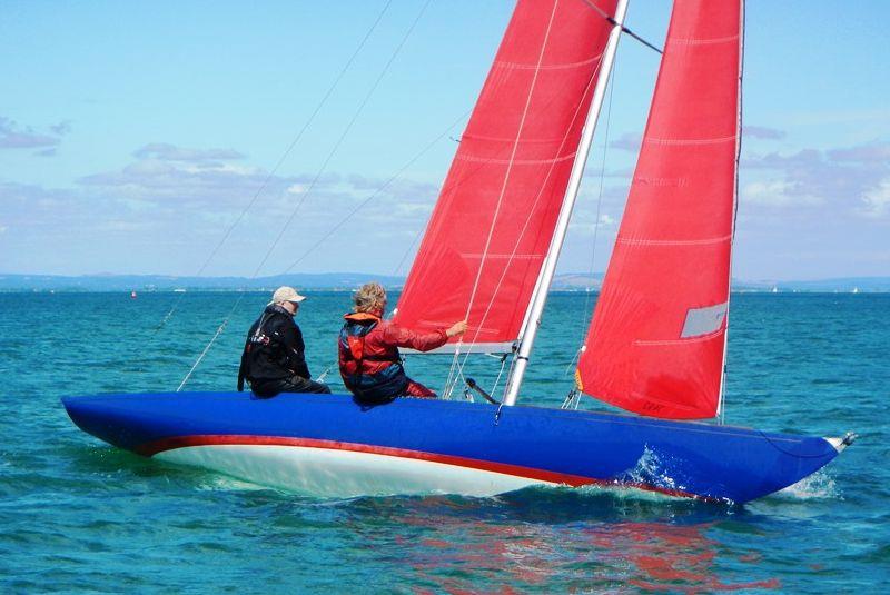 Racing at Bembridge on 2nd and 3rd July photo copyright Mike Samuelson taken at Bembridge Sailing Club and featuring the Bembridge Redwing class