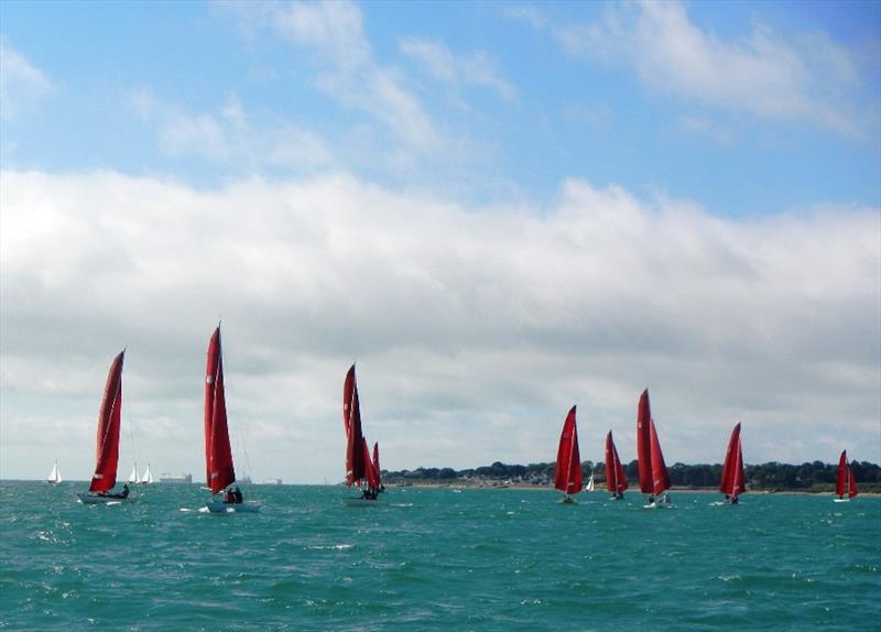 Bembridge keelboat racing over the weekend photo copyright Mike Samuelson taken at Bembridge Sailing Club and featuring the Bembridge Redwing class