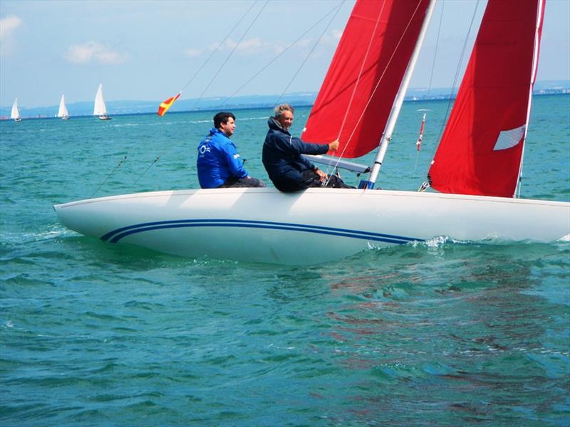Bembridge keelboat racing over the weekend photo copyright Mike Samuelson taken at Bembridge Sailing Club and featuring the Bembridge Redwing class