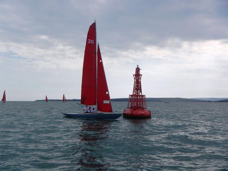 Bembridge August Bank Holiday Keelboat Racing photo copyright Mike Samuelson taken at Bembridge Sailing Club and featuring the Bembridge Redwing class