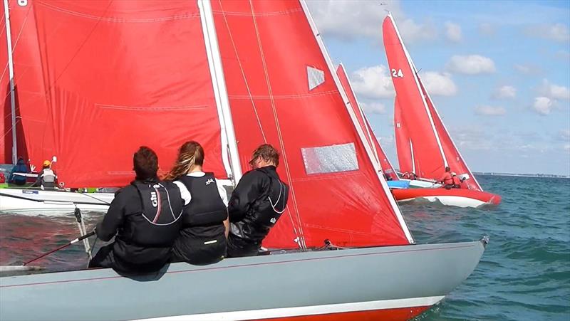 Bembridge August Bank Holiday Keelboat Racing photo copyright Mike Samuelson taken at Bembridge Sailing Club and featuring the Bembridge Redwing class