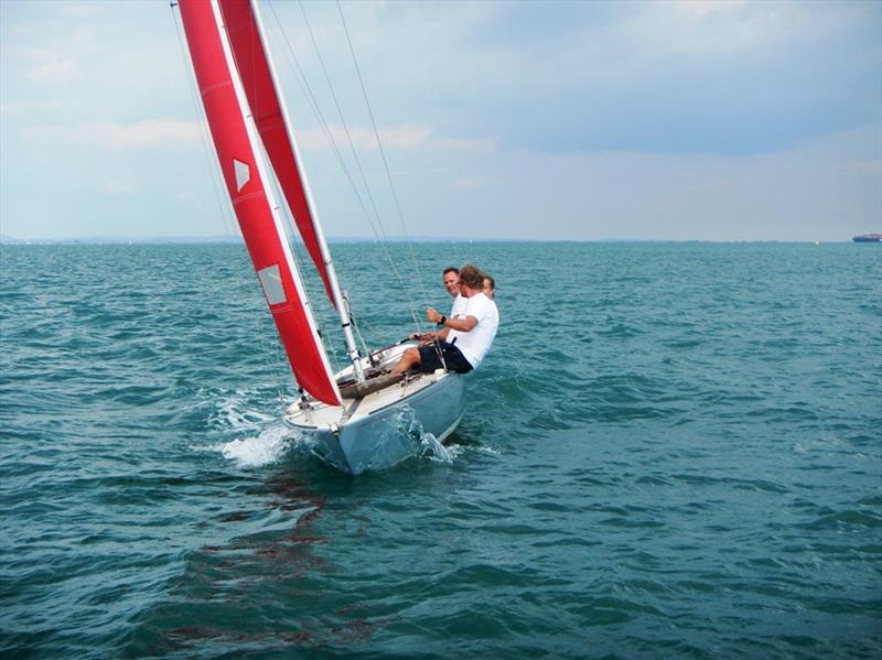 Bembridge August Bank Holiday Keelboat Racing photo copyright Mike Samuelson taken at Bembridge Sailing Club and featuring the Bembridge Redwing class