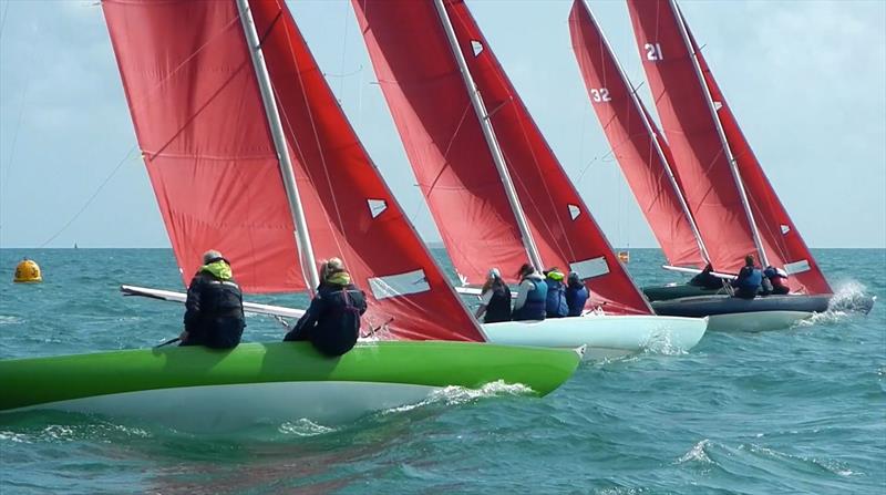 Bembridge Keelboats Late August Racing photo copyright Mike Samuelson taken at Bembridge Sailing Club and featuring the Bembridge Redwing class