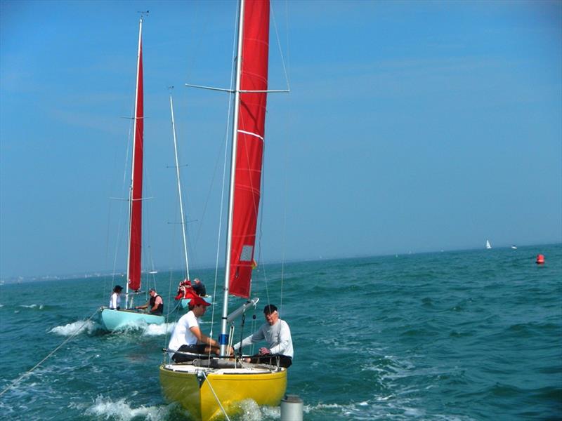 1st September racing for the Bembridge keelboats photo copyright Mike Samuelson taken at Bembridge Sailing Club and featuring the Bembridge Redwing class