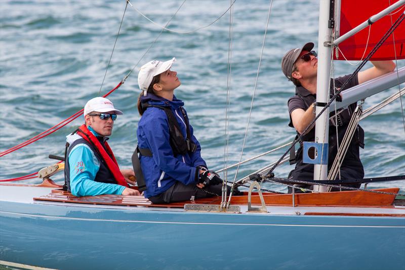 Bembridge Redwing fleet on Day 7 of Cowes Week 2025 photo copyright Martin Augustus / www.sailingimages.co.uk taken at Cowes Combined Clubs and featuring the Bembridge Redwing class