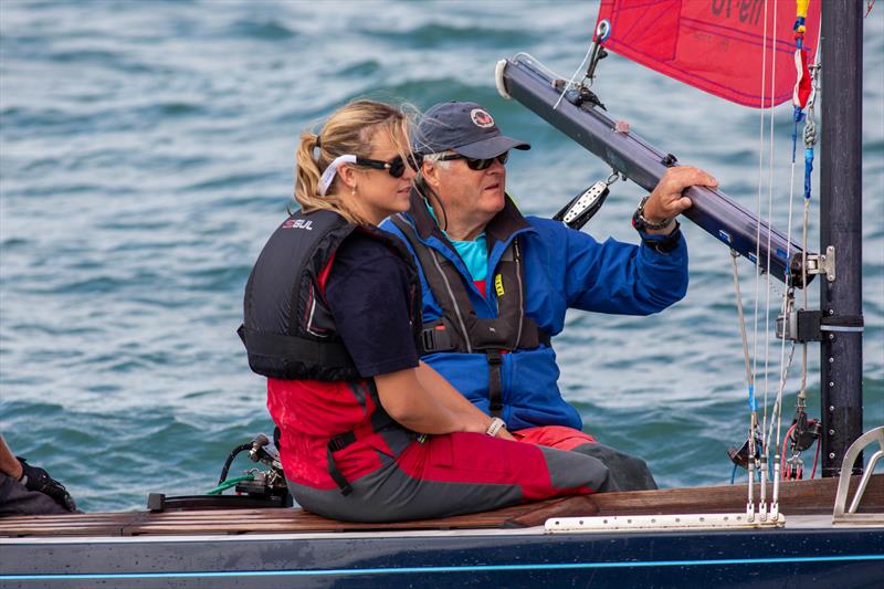 Bembridge Redwing fleet on Day 7 of Cowes Week 2025 photo copyright Martin Augustus / www.sailingimages.co.uk taken at Cowes Combined Clubs and featuring the Bembridge Redwing class