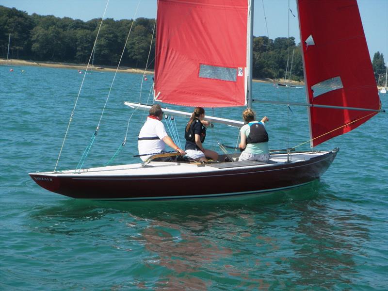 Keelboat racing at Bembridge Sailing Club in August photo copyright Mike Samuelson taken at Bembridge Sailing Club and featuring the Bembridge Redwing class