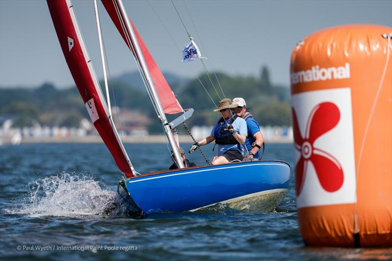Prawn 2, Redwing, on Monday at the International Paint Poole Regatta 2026 photo copyright Paul Wyeth / www.pwpictures.com taken at Parkstone Yacht Club and featuring the Bembridge Redwing class