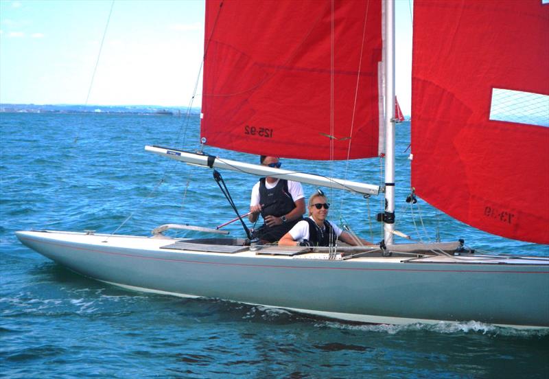 Redwing Youth Nationals at Bembridge, alongside club keelboat racing photo copyright Mike Samuelson taken at Bembridge Sailing Club and featuring the Bembridge Redwing class