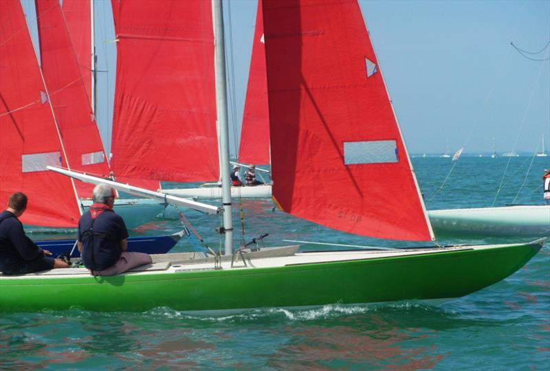 Redwing Youth Nationals at Bembridge, alongside club keelboat racing photo copyright Mike Samuelson taken at Bembridge Sailing Club and featuring the Bembridge Redwing class