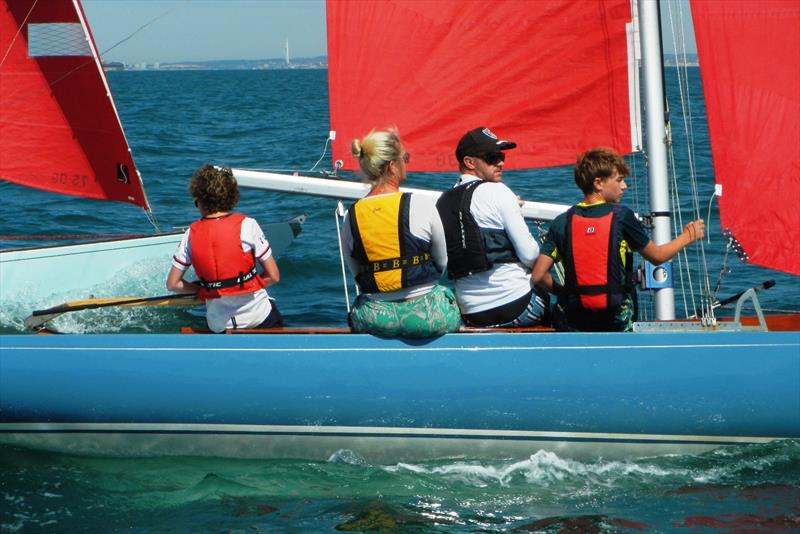 Bembridge SC Keelboat Racing on 9th August 2026 - younger generation were mostly helming in the Crews Race - photo © Mike Samuelson