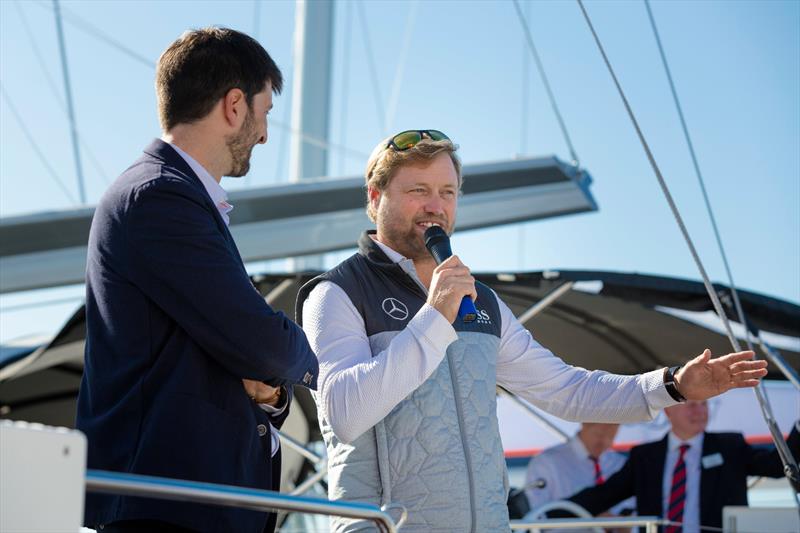 Alex Thomson during the Beneteau Oceanis 51.1 UK launch photo copyright Christopher Ison taken at  and featuring the Beneteau class