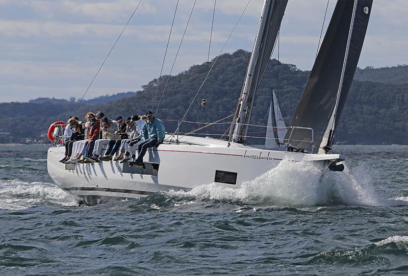 Bombolo carving her away around the course photo copyright John Curnow taken at Royal Prince Alfred Yacht Club and featuring the Beneteau class