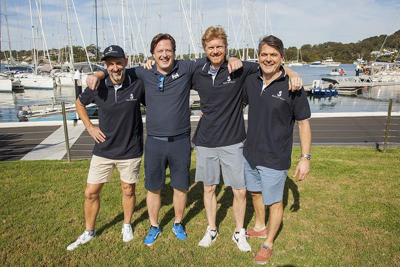 New friends, the crew of On Y Va photo copyright John Curnow taken at Royal Prince Alfred Yacht Club and featuring the Beneteau class