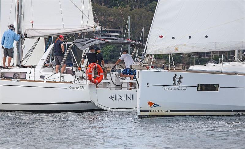 Eirini and Dancing with the Wind try to do just that immediately after the start. - photo © John Curnow