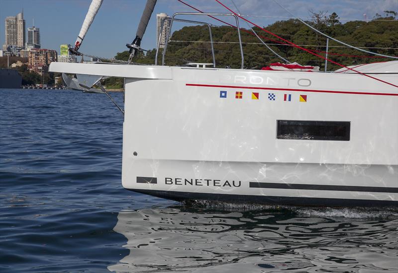 Marc Lombard penned design brings forth from IMOCA and Class 40, as well as some design cues from 12m and 5.5 of yesteryear - Beneteau Oceanis 40.1 photo copyright John Curnow taken at Cruising Yacht Club of Australia and featuring the Beneteau class