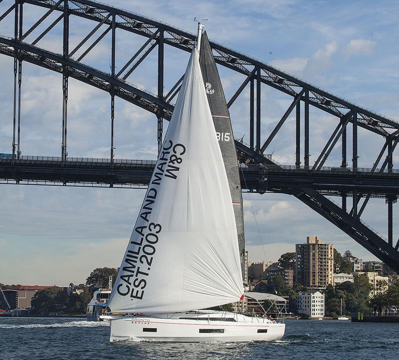 A little heel, a bit of power and soon all the LWL is available - Beneteau Oceanis 40.1 photo copyright John Curnow taken at Cruising Yacht Club of Australia and featuring the Beneteau class