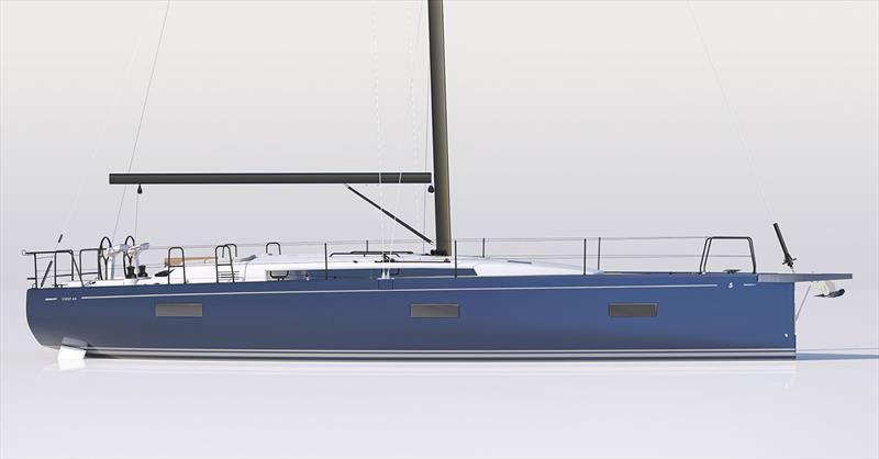 Standard version of the new Beneteau First 44 photo copyright Beneteau taken at  and featuring the Beneteau class