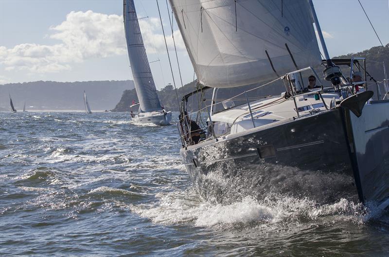 La Troisieme Mi Temps leads Still Dangerous, and collects the bragging rights for the day. 2022 Beneteau Pittwater Cup photo copyright John Curnow taken at Royal Prince Alfred Yacht Club and featuring the Beneteau class