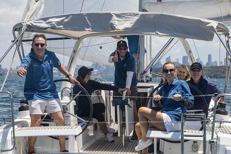 The crew of Les Katz's Mammoth definitely had a great time photo copyright John Curnow taken at Cruising Yacht Club of Australia and featuring the Beneteau class