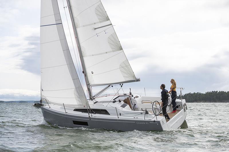 Oceanis 30.1e sailing yacht photo copyright Julien Gazeau taken at  and featuring the Beneteau class