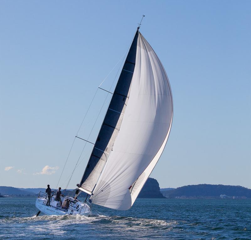 140m2 of A2 being put to good use on Pittwater - Beneteau First 36 photo copyright John Curnow taken at Royal Prince Alfred Yacht Club and featuring the Beneteau class