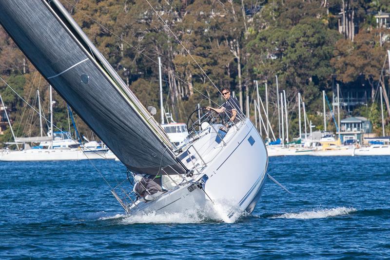 A-Bag on deck and looking for the weather mark - Beneteau First 36 photo copyright John Curnow taken at Royal Prince Alfred Yacht Club and featuring the Beneteau class