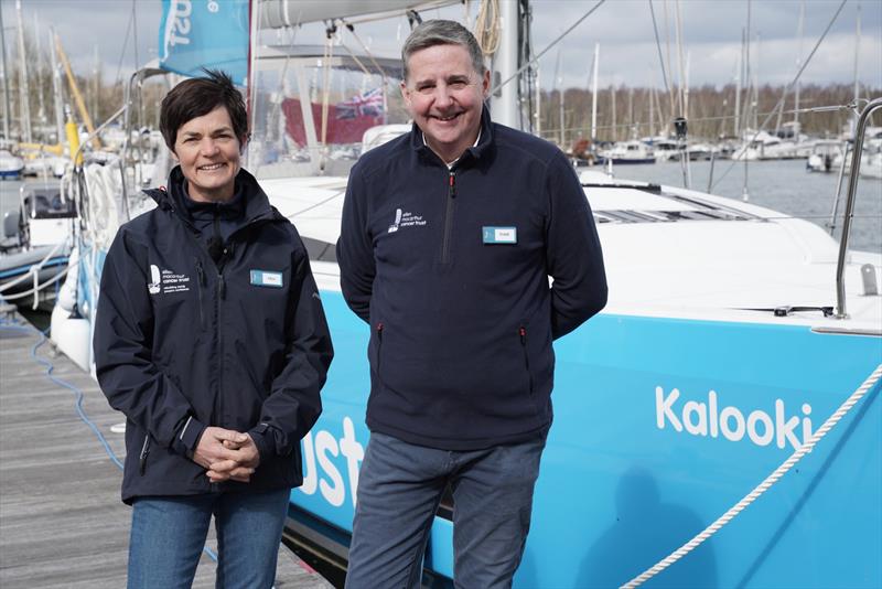 Dame Ellen MacArthur, CEO Frank Fletcher and Kalooki - photo © Tom Steventon