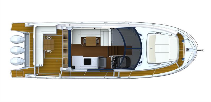 Antares 12 Coupe - Top view main deck U-shaped cockpit photo copyright Groupe Beneteau taken at  and featuring the Beneteau class