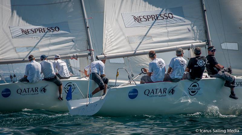 Hellenic Match Racing Tour leg 4 at Piraeus, Greece photo copyright Icarus Sailing Media taken at  and featuring the Platu 25 class