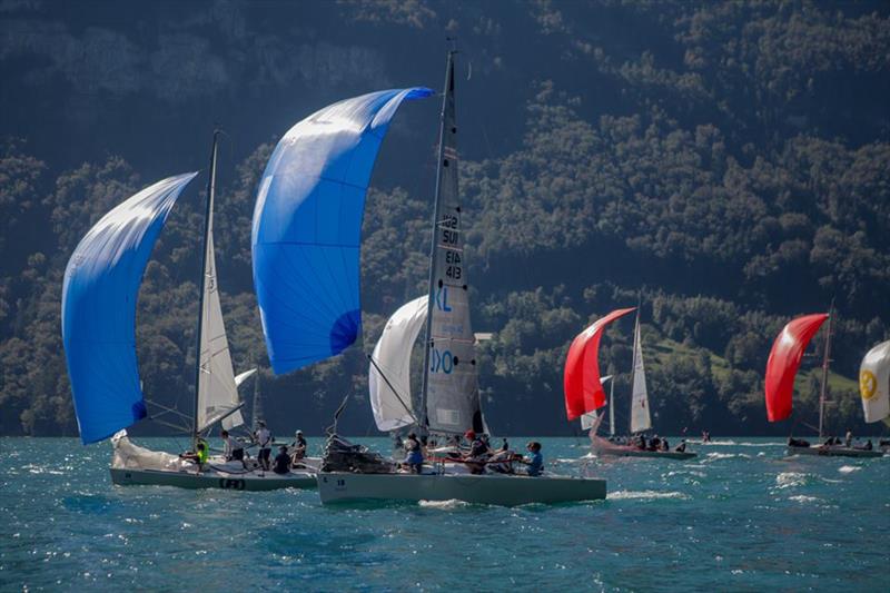 Platu 25 Worlds at Brunnen, Switzerland day 1 photo copyright Platu 25 Worlds taken at Regattaverein Brunnen and featuring the Platu 25 class