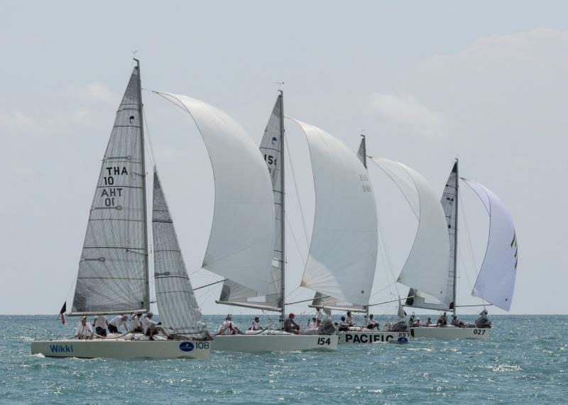 The race to the line to determine the winner of the Platu Coronation Cup at the 2017 Top of the Gulf Regatta - photo © Guy Nowell