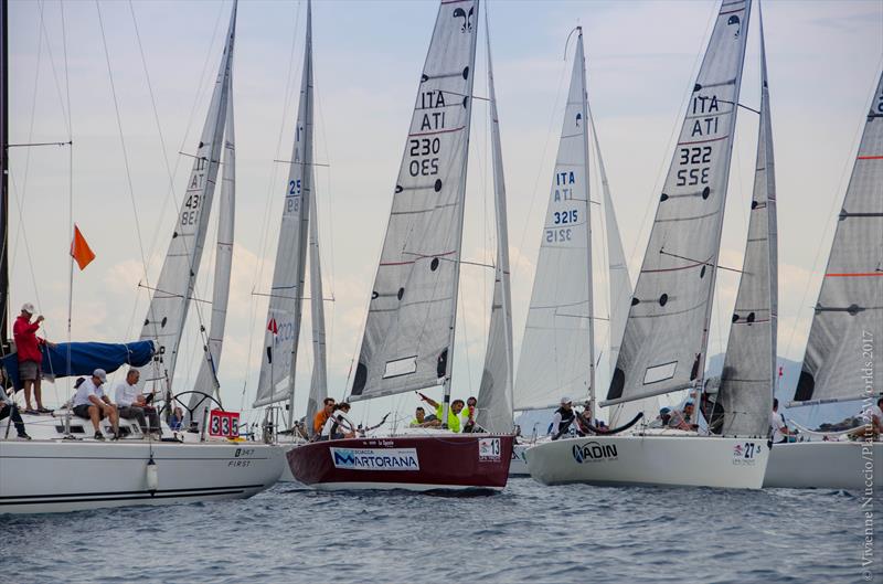 Platu25 Worlds at Mondello, Italy day 1 photo copyright Vivienne Nuccio / Platu 25 Worlds 2017 taken at Velaclub Palermo and featuring the Platu 25 class