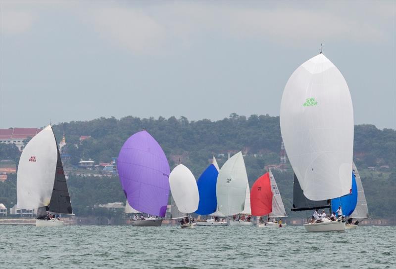 The one-design Platus mix with the IRC 2 fleet at Top of the Gulf Regatta photo copyright Guy Nowell taken at Ocean Marina Yacht Club and featuring the Platu 25 class