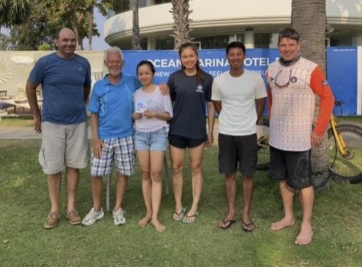Kevin Whitcraft and crew, 2nd place, round 1. OMYC Thai Platu Nationals 2021 photo copyright Ferret News taken at Ocean Marina Yacht Club and featuring the Platu 25 class