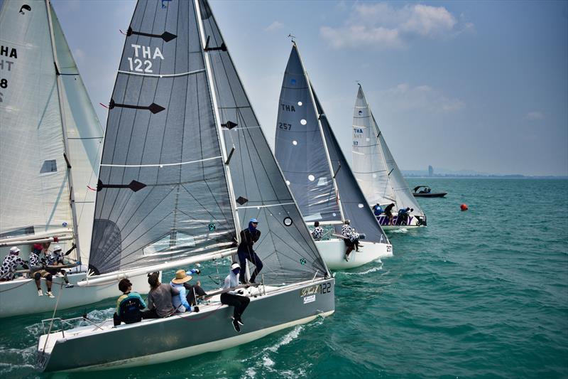 OMYC Thai Platu Championships 2022, Round 1 photo copyright K. Toby Tanathorn taken at Ocean Marina Yacht Club and featuring the Platu 25 class