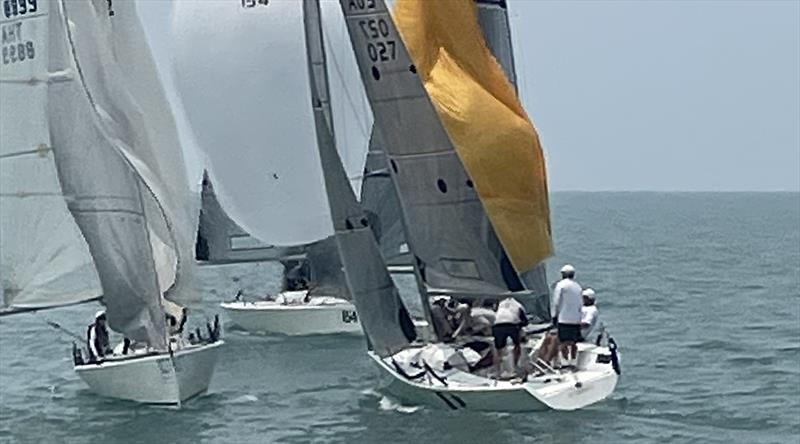 Tight racing. OMJ Platu Champs of Thailand 2023 photo copyright Kev Scott taken at Ocean Marina Yacht Club and featuring the Platu 25 class