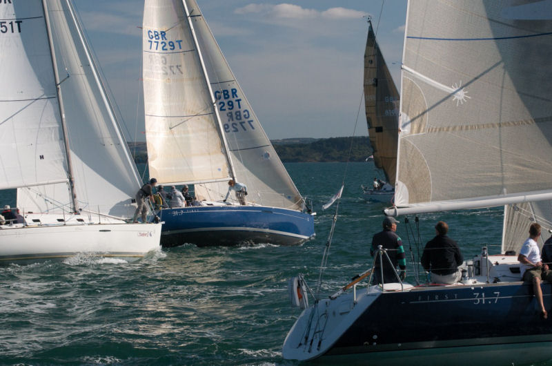 Beneteau First 31.7 nationals at Lymington photo copyright Richard Phillips / www.esailor.co.uk taken at Lymington Town Sailing Club and featuring the Beneteau First 31.7 class