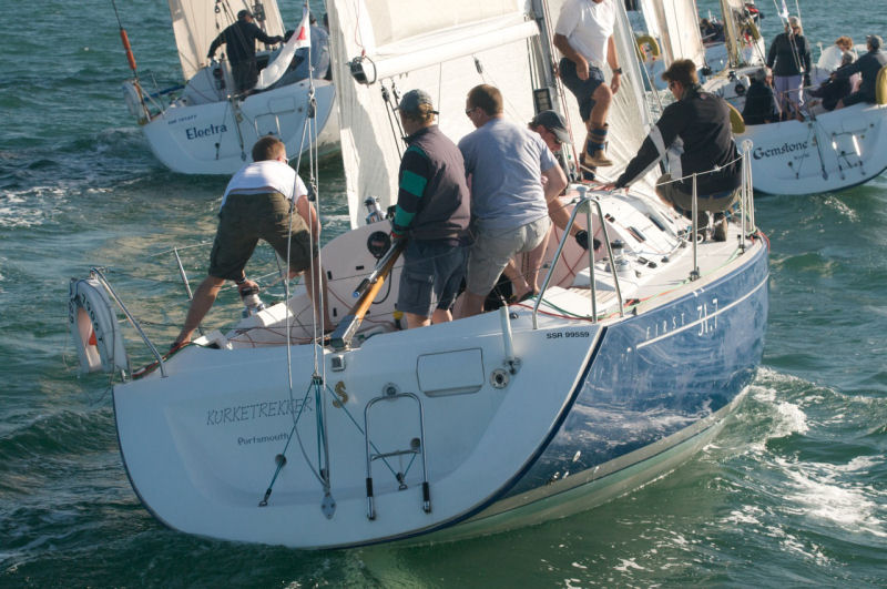 Beneteau First 31.7 nationals at Lymington photo copyright Richard Phillips / www.esailor.co.uk taken at Lymington Town Sailing Club and featuring the Beneteau First 31.7 class