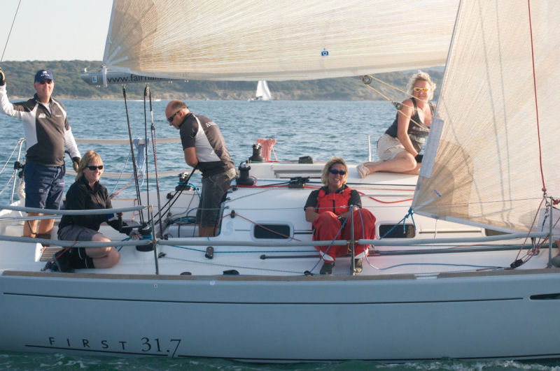 Beneteau First 31.7 nationals at Lymington photo copyright Richard Phillips / www.esailor.co.uk taken at Lymington Town Sailing Club and featuring the Beneteau First 31.7 class