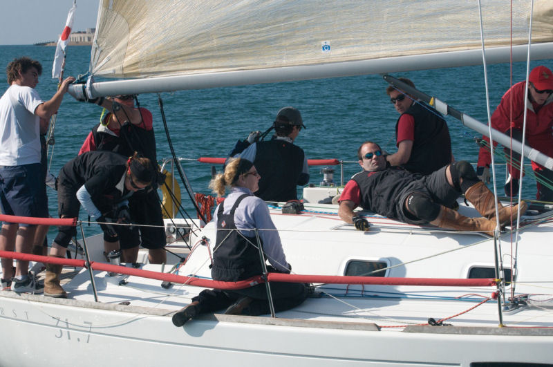 Beneteau First 31.7 nationals at Lymington photo copyright Richard Phillips / www.esailor.co.uk taken at Lymington Town Sailing Club and featuring the Beneteau First 31.7 class