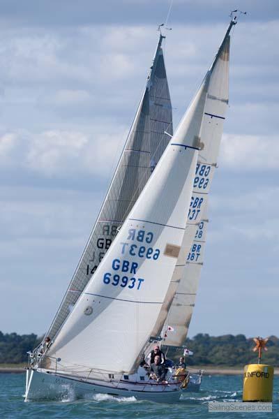 Beneteau First 31.7 nationals at Lymington photo copyright David Harding / www.sailingscenes.co.uk taken at Lymington Town Sailing Club and featuring the Beneteau First 31.7 class