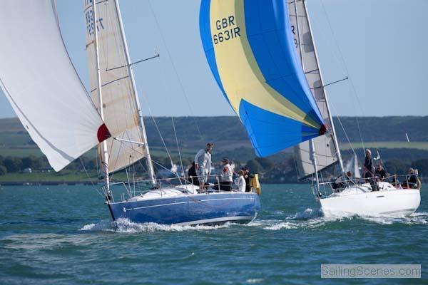 Beneteau First 31.7 nationals at Lymington photo copyright David Harding / www.sailingscenes.co.uk taken at Lymington Town Sailing Club and featuring the Beneteau First 31.7 class